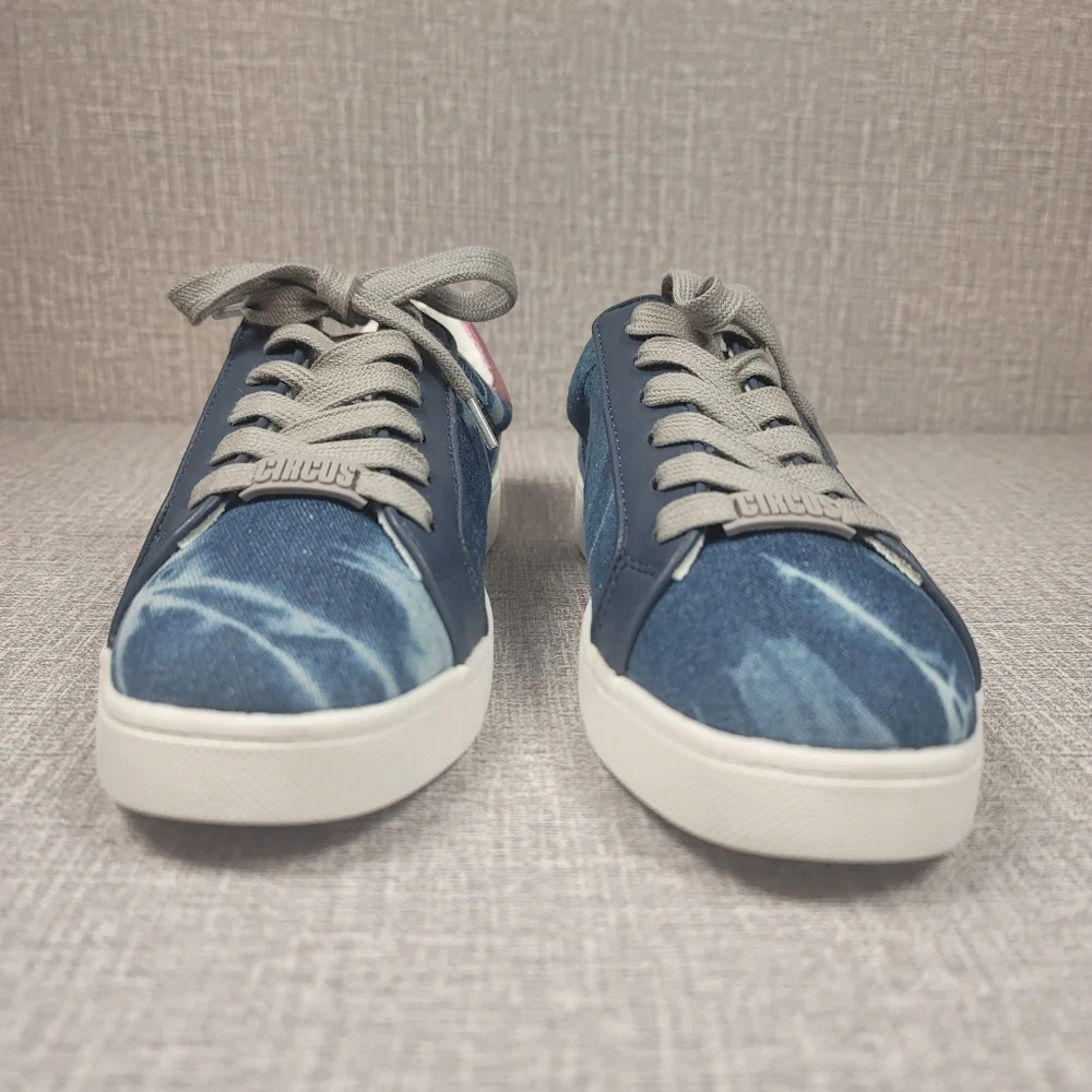 NEW Circus NY Sam Edelman Devin Women's Blue Denim Sneakers Size 8 Shoes - Picture 3 of 11